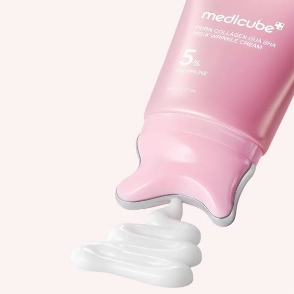 Crema Facial Hidratante Medicube PDRN Collagen Gua Sha Neck Wrinkle de 90g