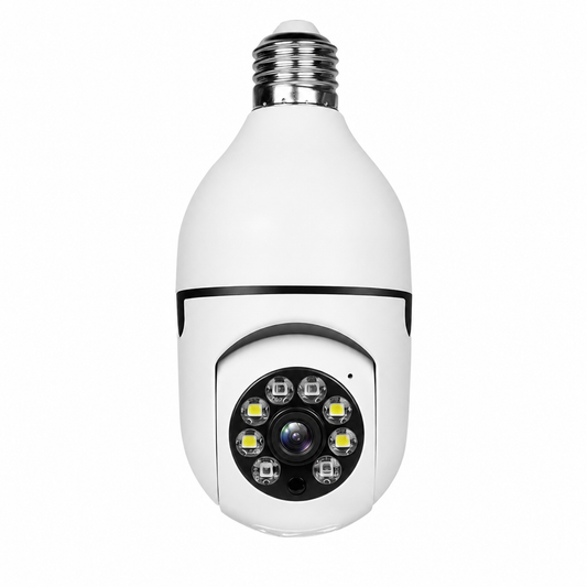 Cámara de Seguridad Tipo Foco 360° con WiFi