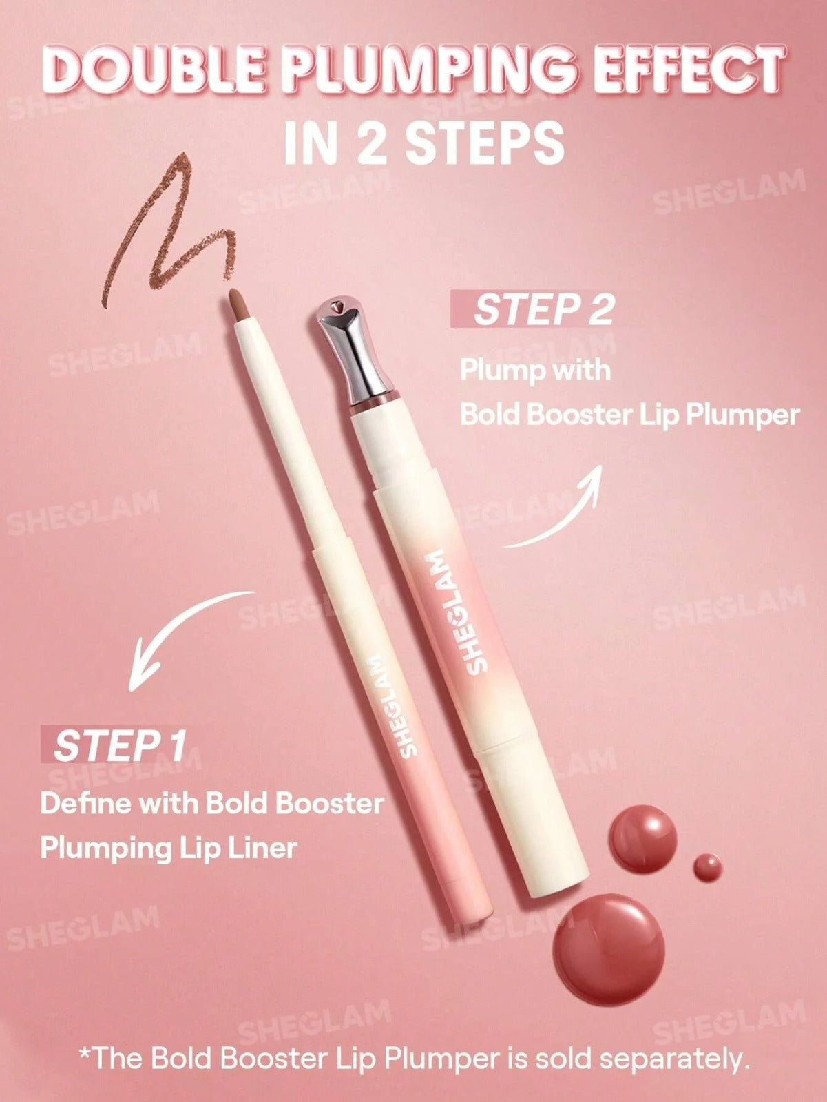 Kit Sheglam - Gloss Voluminizador + Delineador de labios