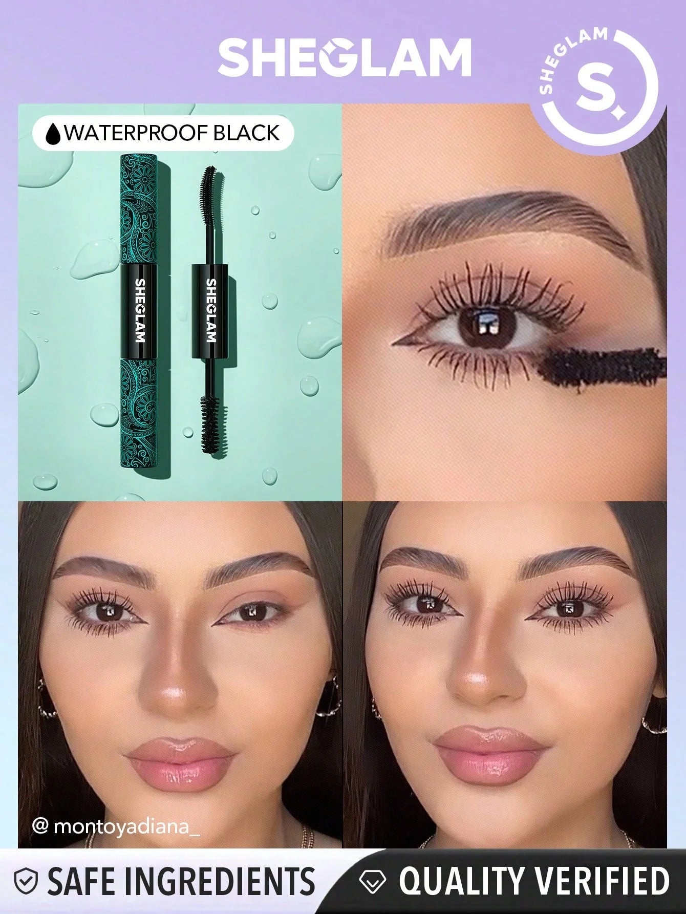 Máscara de Pestañas Sheglam Volume & Length 2 en 1