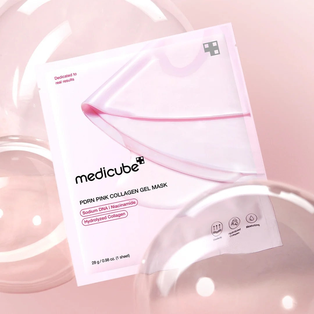 Mascarilla Facial Medicube PDRN Pink Collagen Gel - Pack 4 Unidades