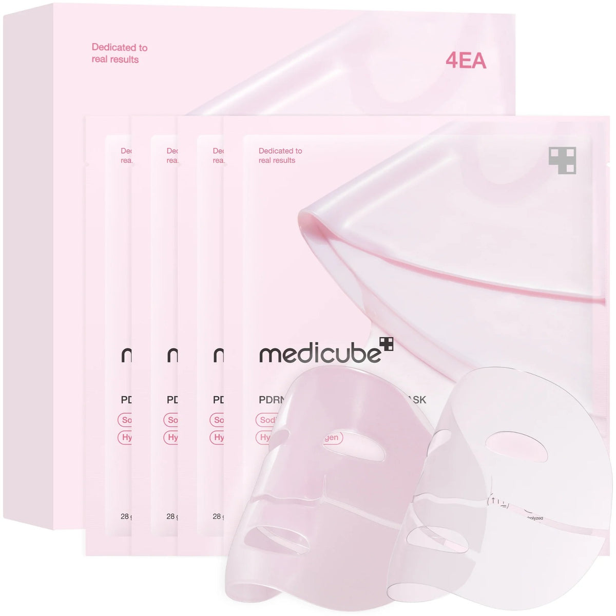 Mascarilla Facial Medicube PDRN Pink Collagen Gel - Pack 4 Unidades