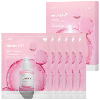 Mascarilla Facial Medicube PDRN Pink Peptide - Pack 6 Unidades