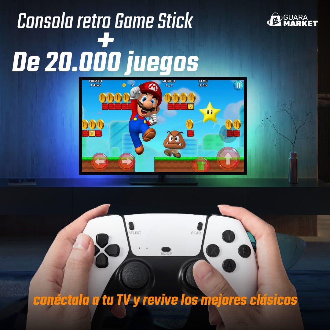 Consola Retro Game Stick Pro + 20.000 Juegos en un Solo Dispositivo