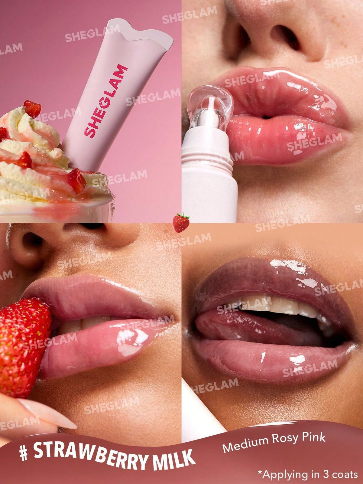 Labial hidratante Crystal Glaze Sheglam