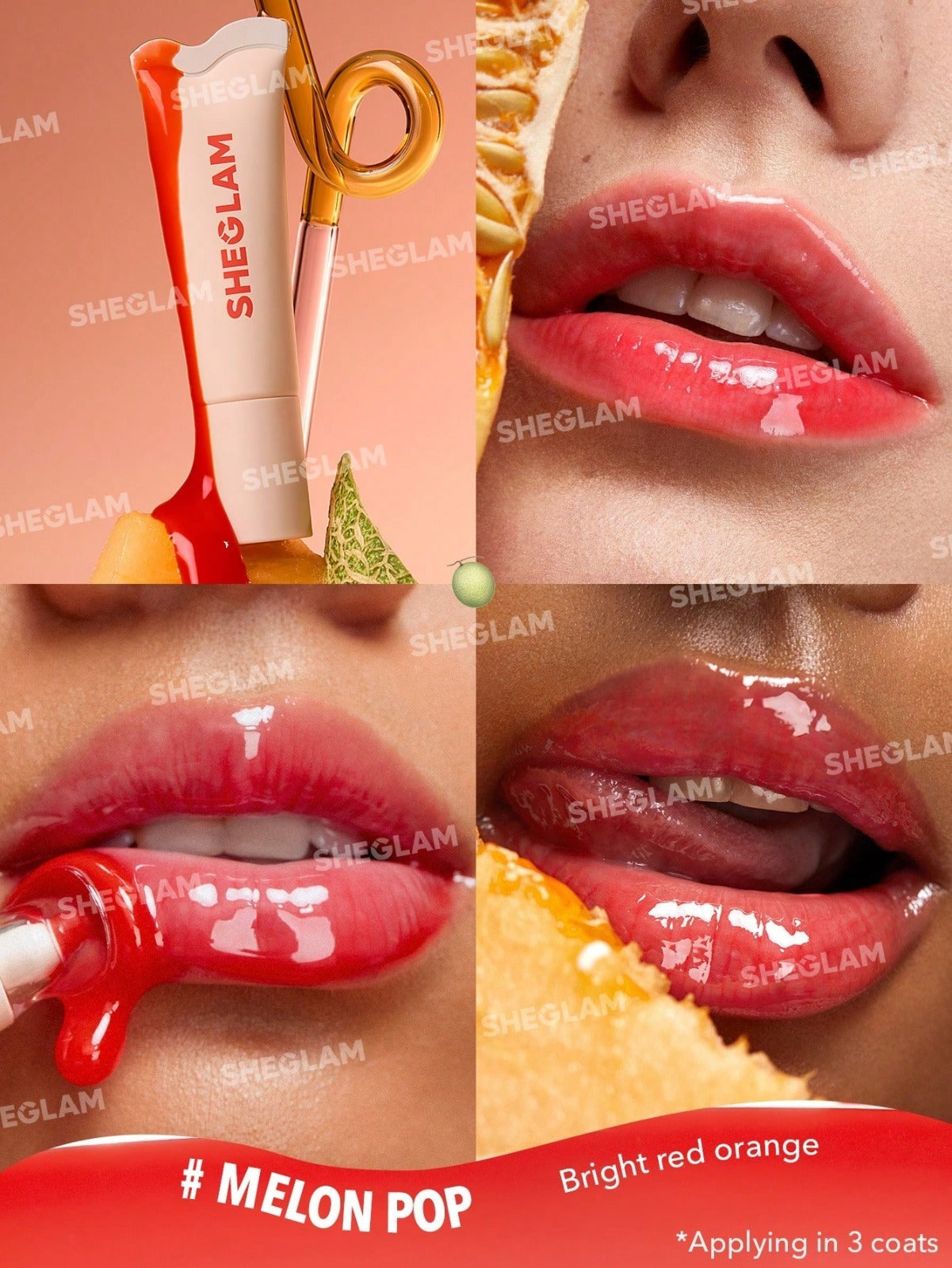 Labial hidratante Crystal Glaze Sheglam