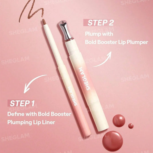 Kit Sheglam - Gloss Voluminizador + Delineador de labios
