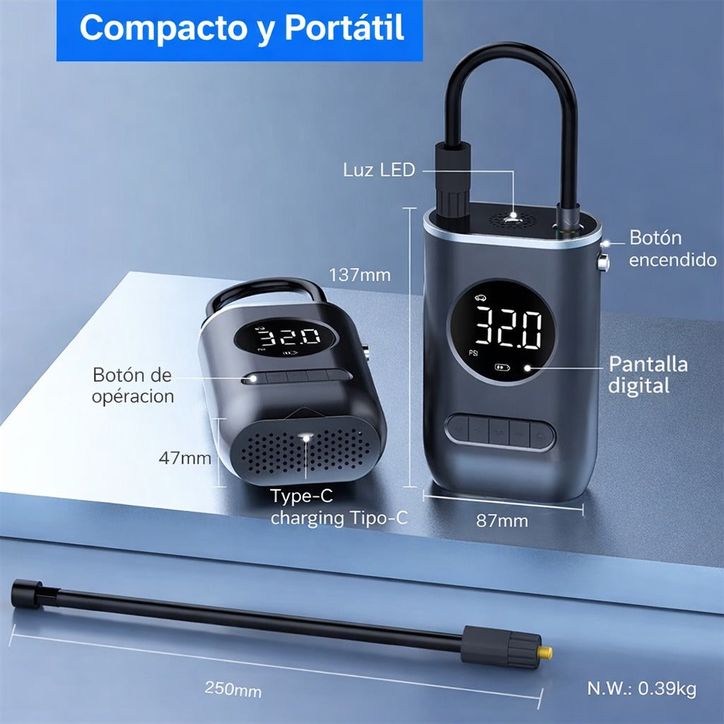 Compresor Portátil Recargable