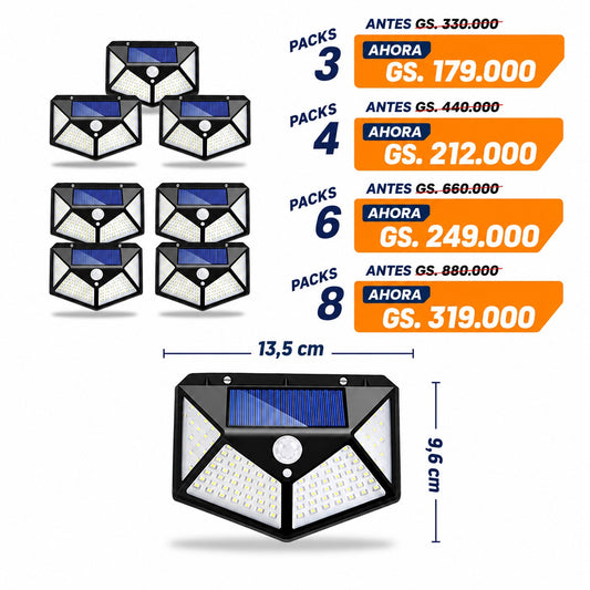 Reflector SOLAR® Premium. Con sensor de movimiento.
