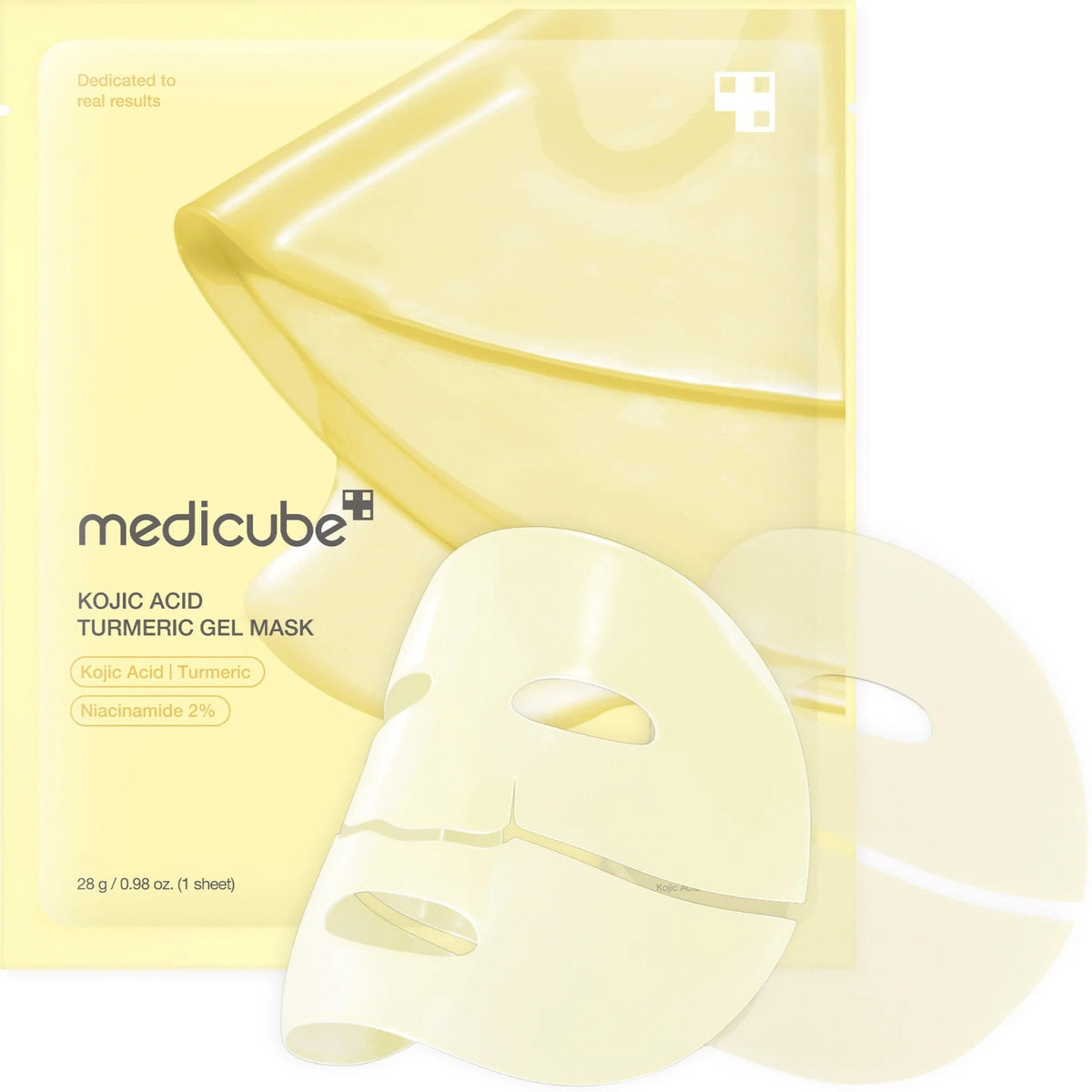 Mascarilla Facial Medicube Kojic Acid Turmeric Brightening Gel - Pack 4 Unidades