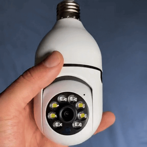 Cámara de Seguridad Tipo Foco 360° con WiFi